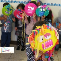 Paper plate monsters - Where The Wild Things Are by Maurice Sendak 